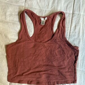 Bozzolo Terracotta Sleeveless Top